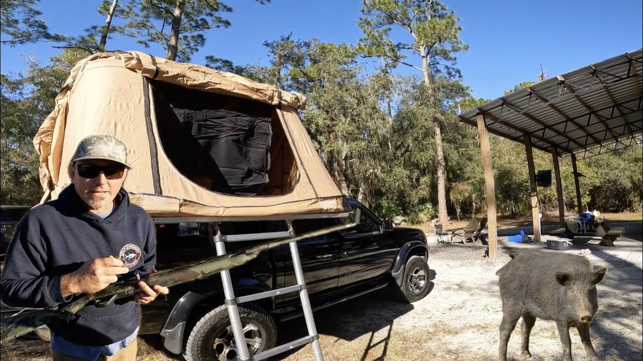 3 days on our *NEW PROPERTY* Camping, Hunting and Setting up Camp (Catch & Cook)