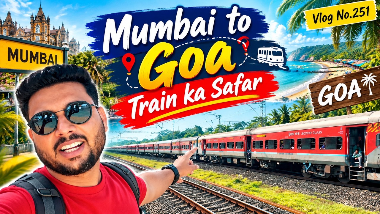 Mumbai to Goa Train ka Safar | Vlog No 251 #shreemanlegend #manimeow #bandhilki  #dailyvlog