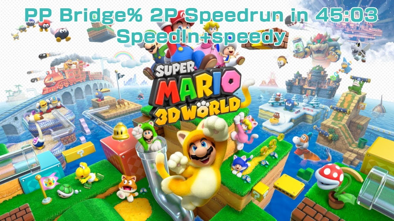 SM3DW PP Bridge% 2P Speedrun in 45:04/45:03 (SpeedIn+speedy) (44:53)