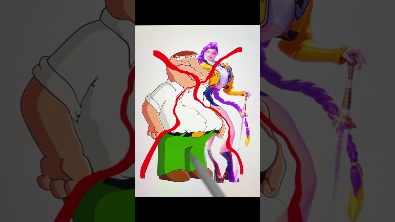 Creating Transformation K-POP Rumi x Peter Griffin #familyguy #short #tiktok #kpopdemonhunters #rumi
