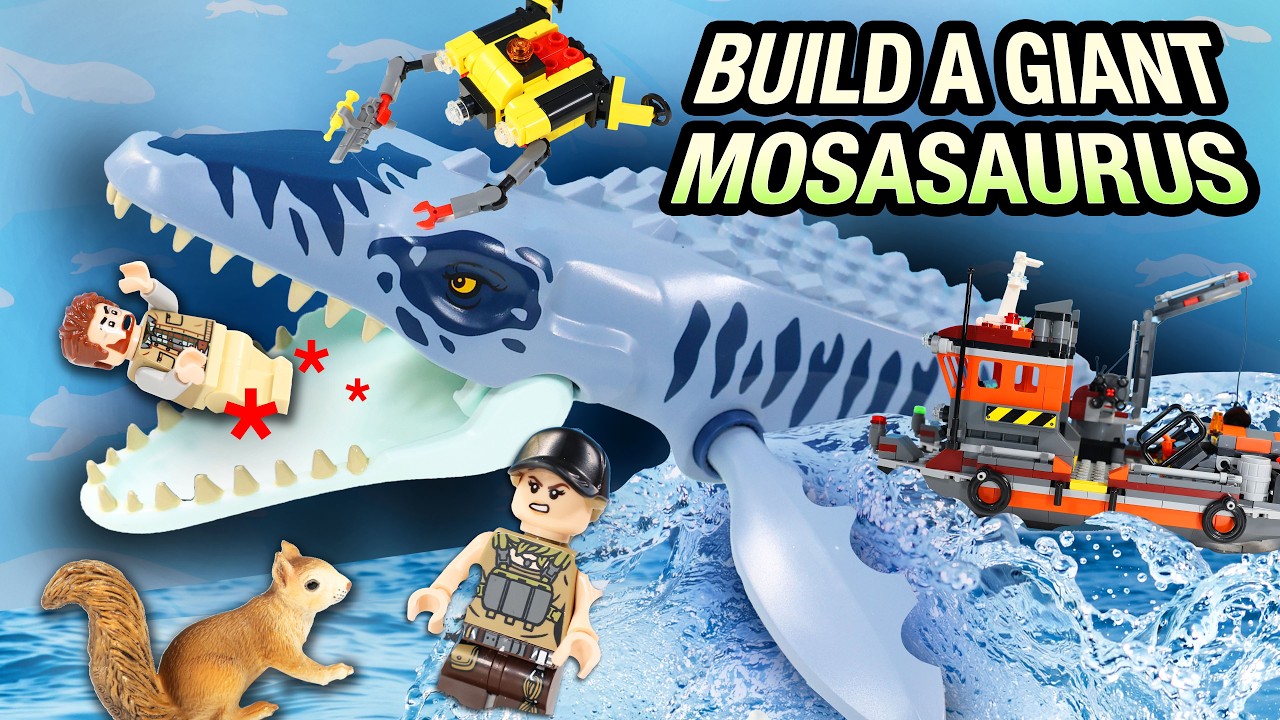LEGO Jurassic World Rebirth NEW Mosasaurus Dinosaur Figure Build & Review!
