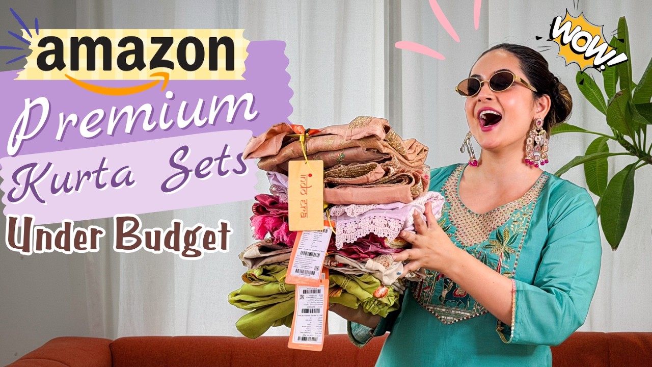 Amazon Premium Looking Festive/Partywear Kurta Sets Haul Under Budget | Mahima Giri
