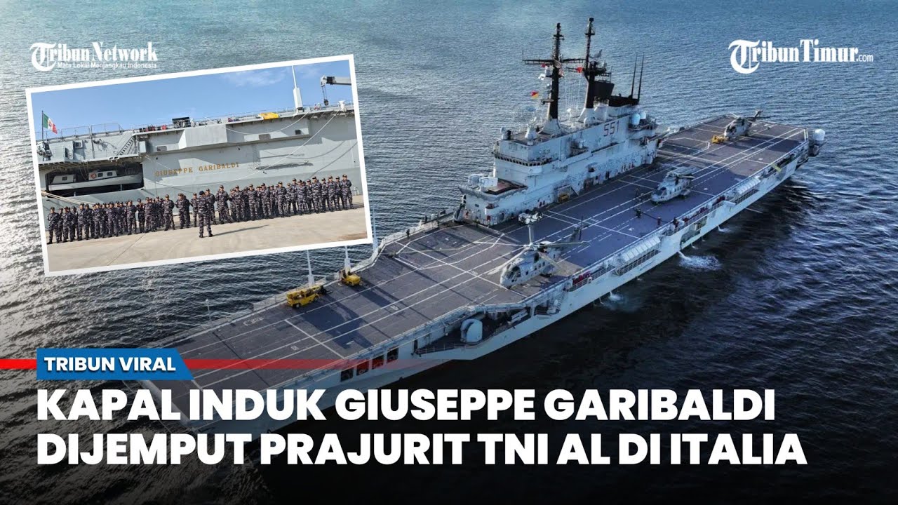 Indonesia Bersiap Sambut Kapal Induk Giuseppe Garibaldi Hibah dari Italia