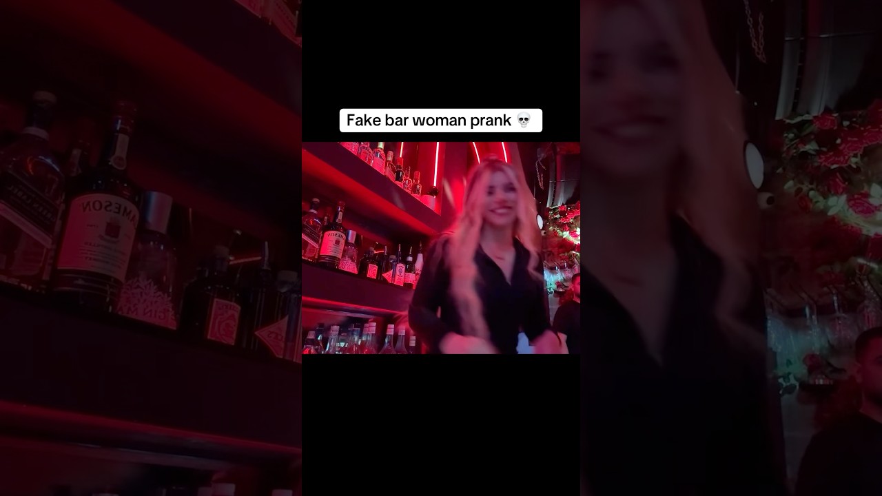 Fake bar woman prank 💀