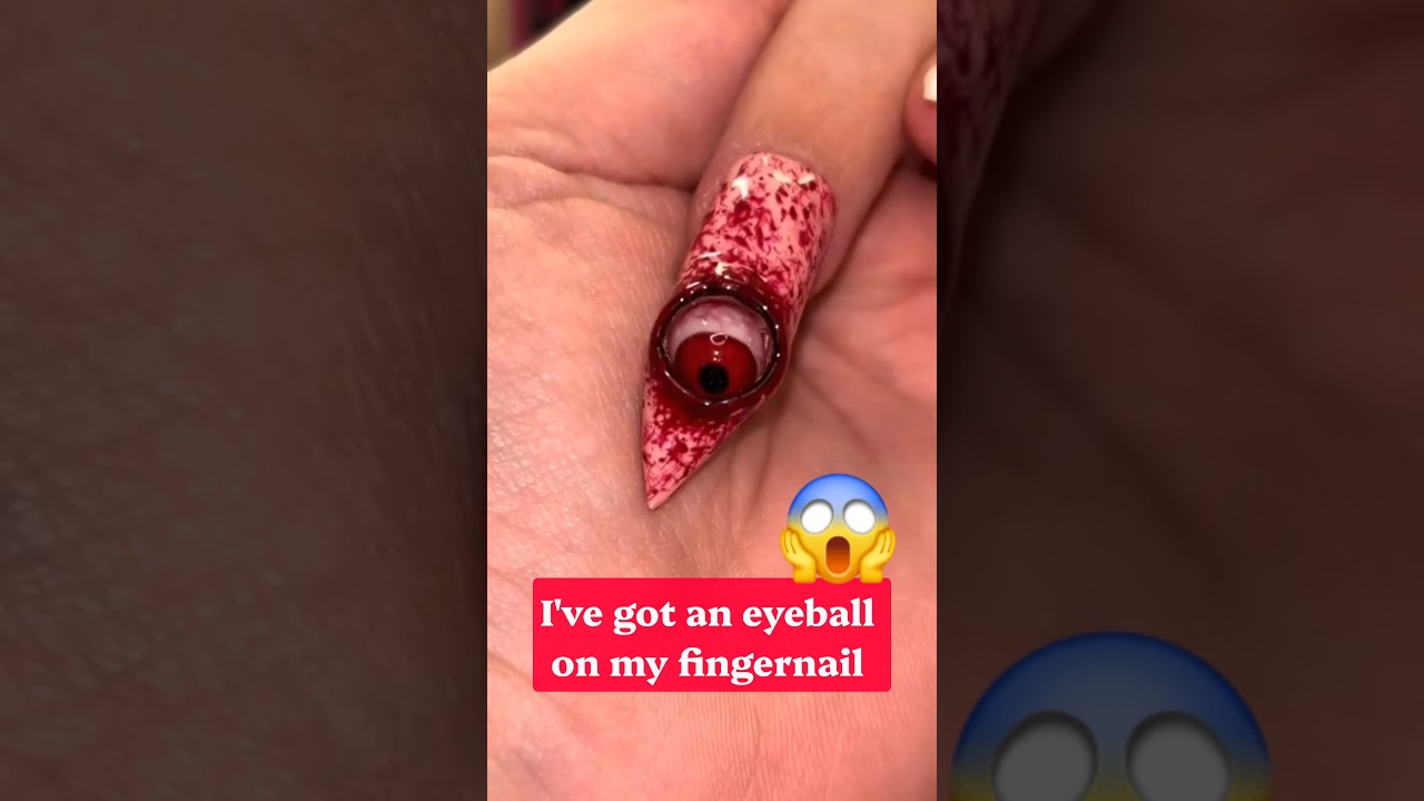 Creepy-cute or just creepy? 👀💅🤭 #sfxnails #gorenails #nailinspo #eyeballnails #fyp
