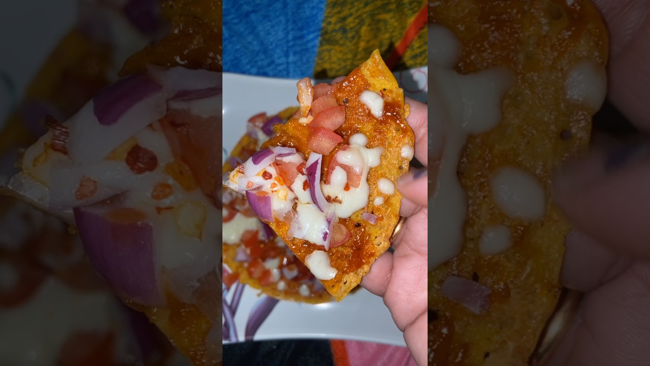 बेसन पिज़्ज़ा 🍕 #pizza #recipe # #foodshorts #youtubeshorts #funny #cooking