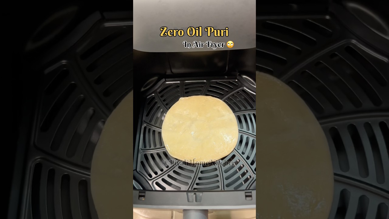 *Viral* Zero Oil Puri In Air Fryer #shorts #youtubeshorts #viral #zerooilpuri #airfryerrecipes #food