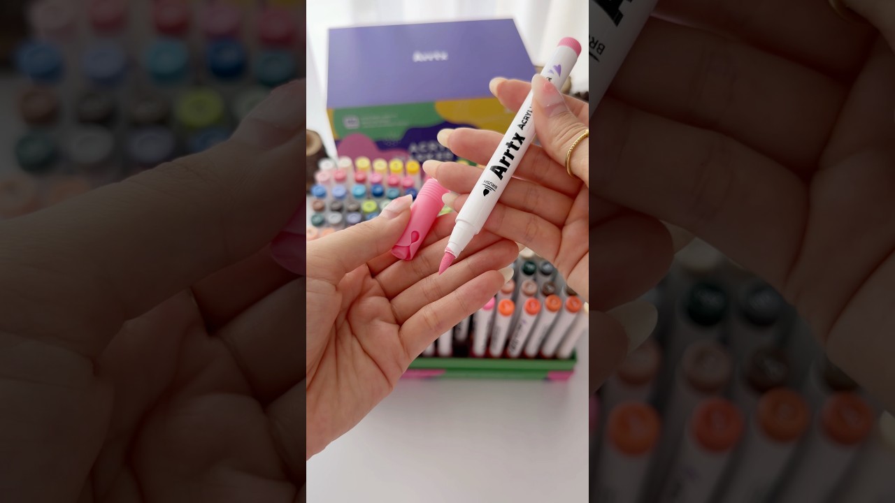 Unboxing and Swatching Arrtx Acrylic Markers 150 Colors 🎨