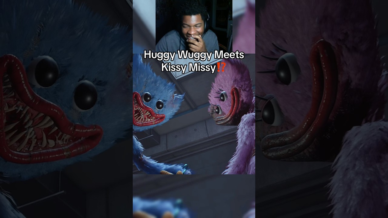 HUGGY WUGGY MEETS KISSY MISSY‼️ #poppyplaytime #poppyplaytimechapter5 #huggywuggy #kissymissy