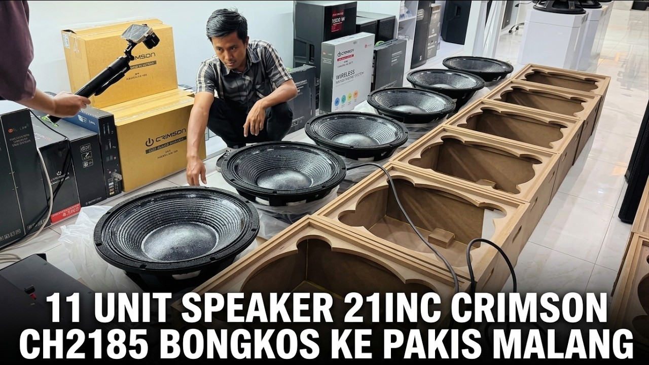 BONGKOS 11 UNIT SPEAKER CRIMSON 21INC CH2185 ke pakis malang