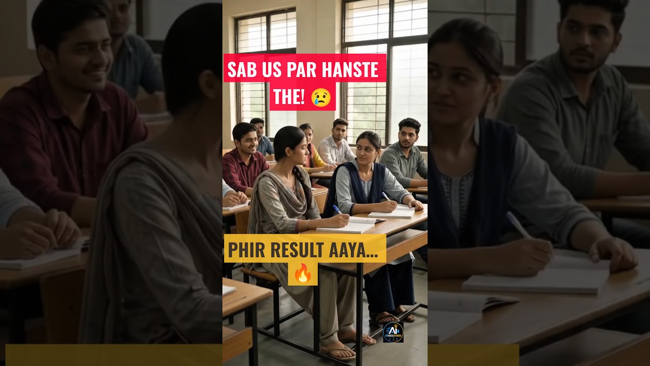 #Jis Ladki Pe Sab Hase, Wahi College Topper Bani# #shorts