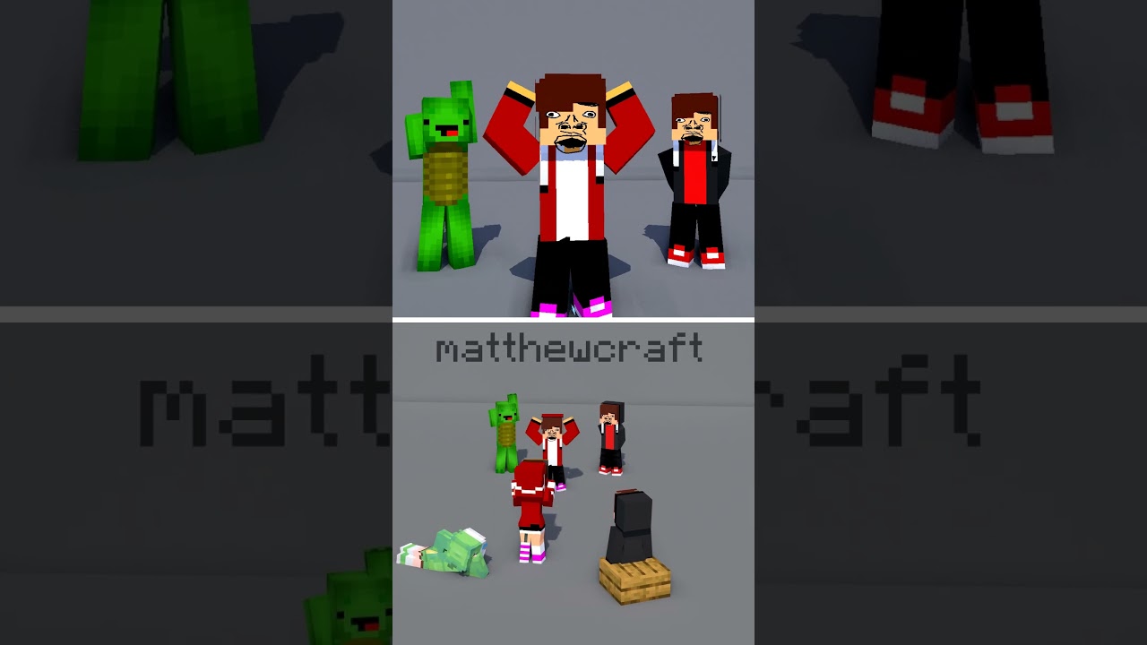 3 Boys Zero Two Dance!  😍😎 - funny short #minecraftanimation #matthewcraft #shorts