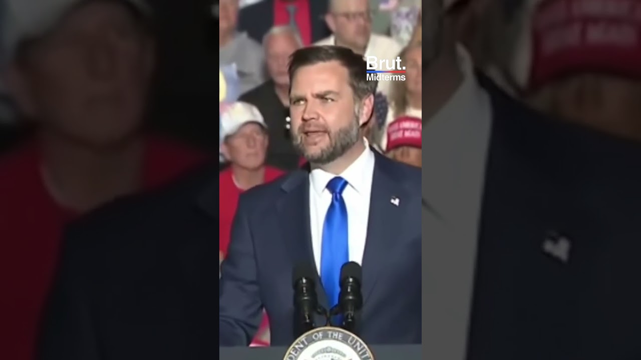JD Vance responds to protester by claiming he illegally crossed the border.