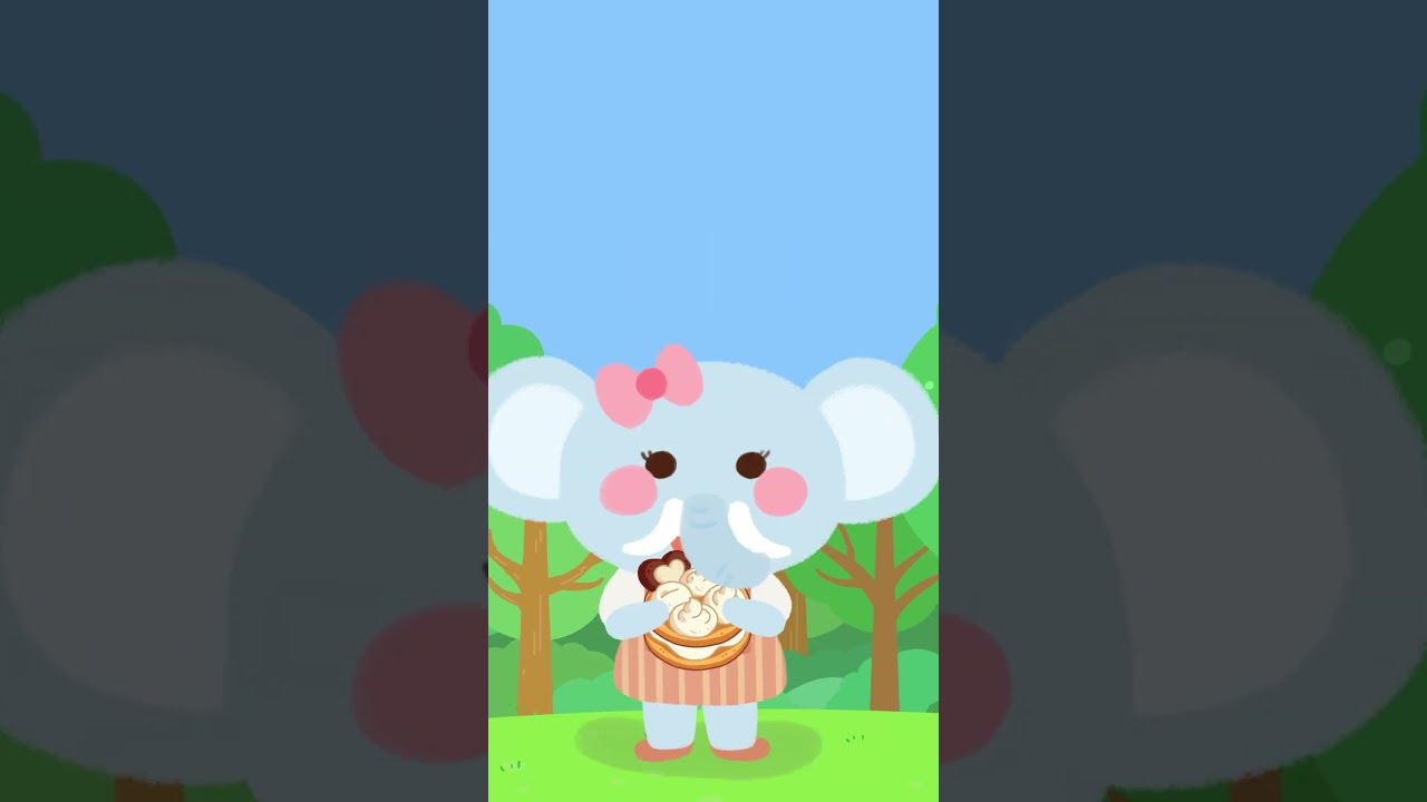 Sandwich Cookie or Spinach | Healthy for Little Elephant? | 2 #kidslearning #abcd #englishlearning
