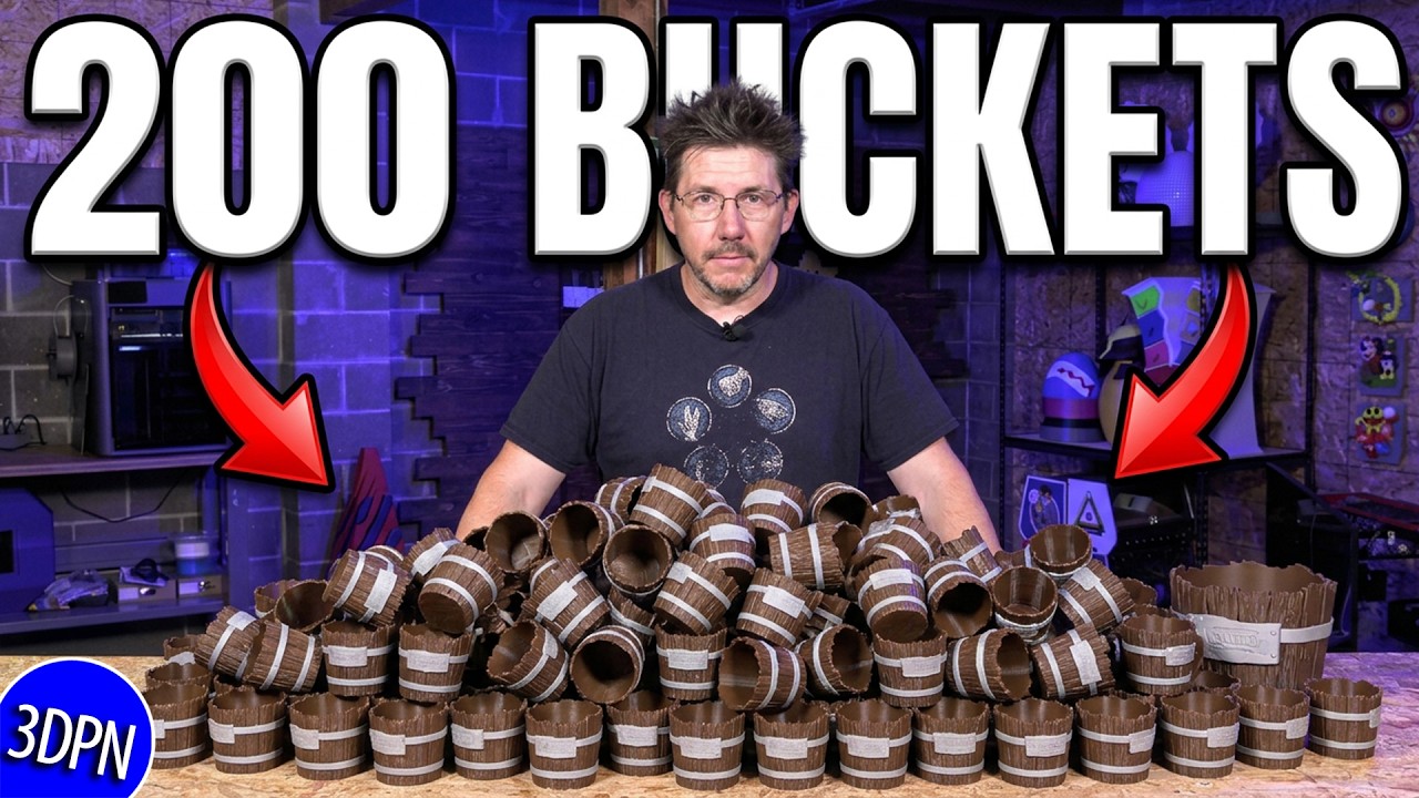 I Printed 200 Mini Buckets for Felicia Day!