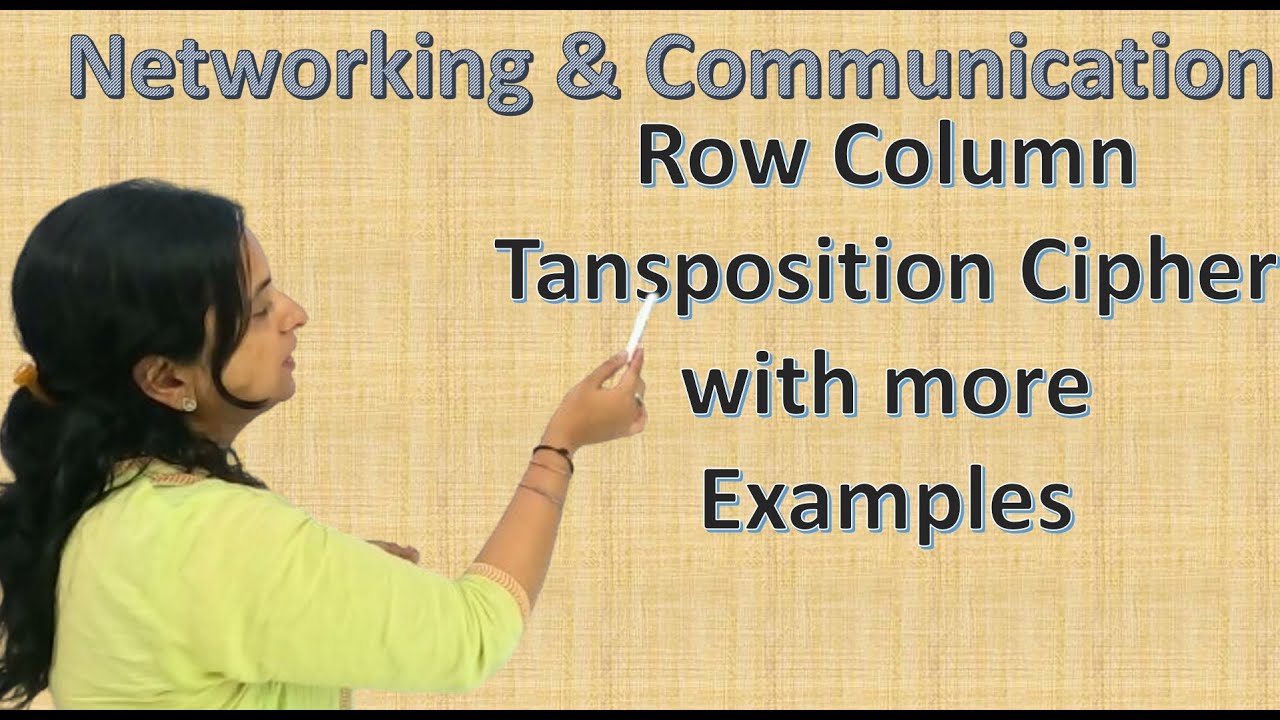 Row Column Transposition Cipher Encryption and Decryption Example in detail | Ask Concept Builder