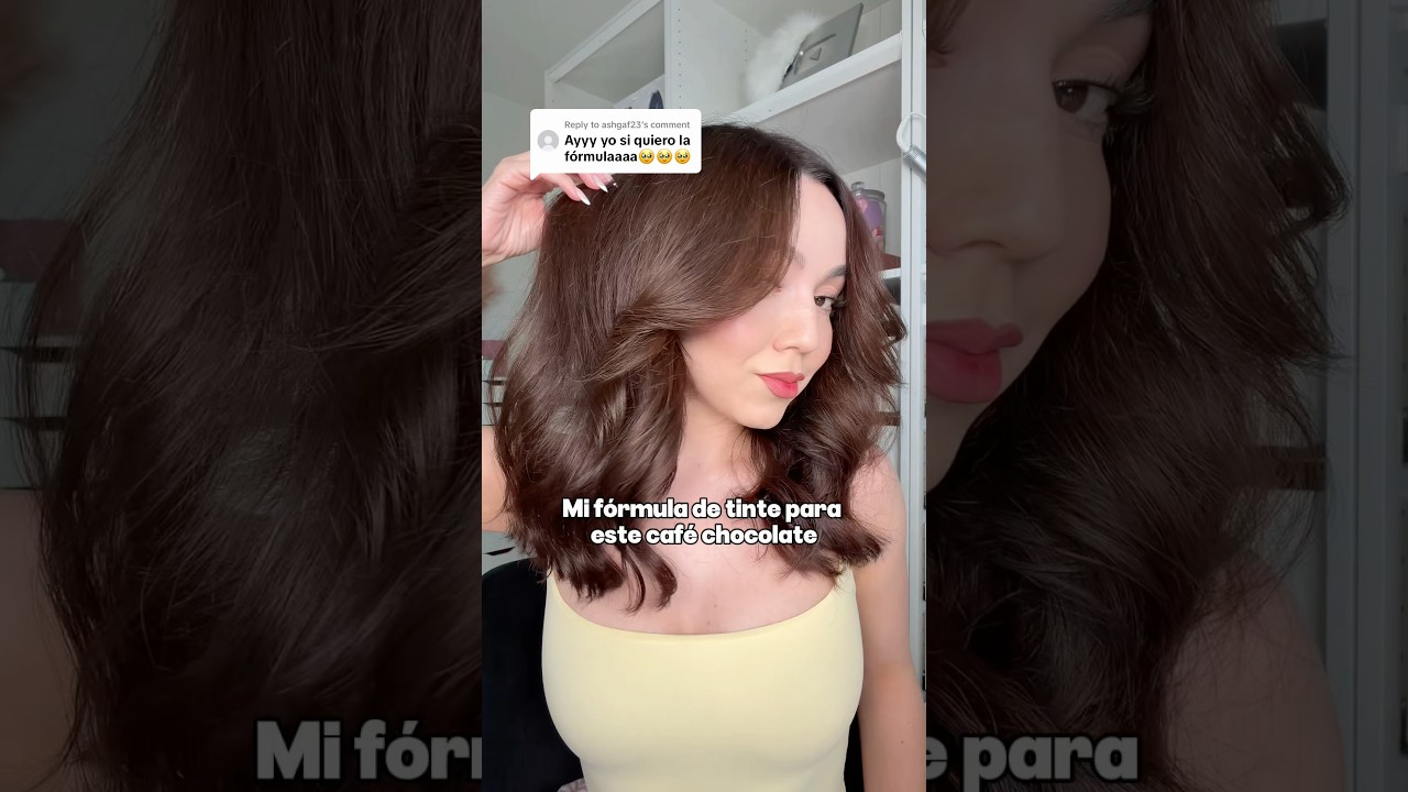 🤎Mi fórmula para lograr este café chocolate medio #hair #haircolor #hairstylist #beauty #latina