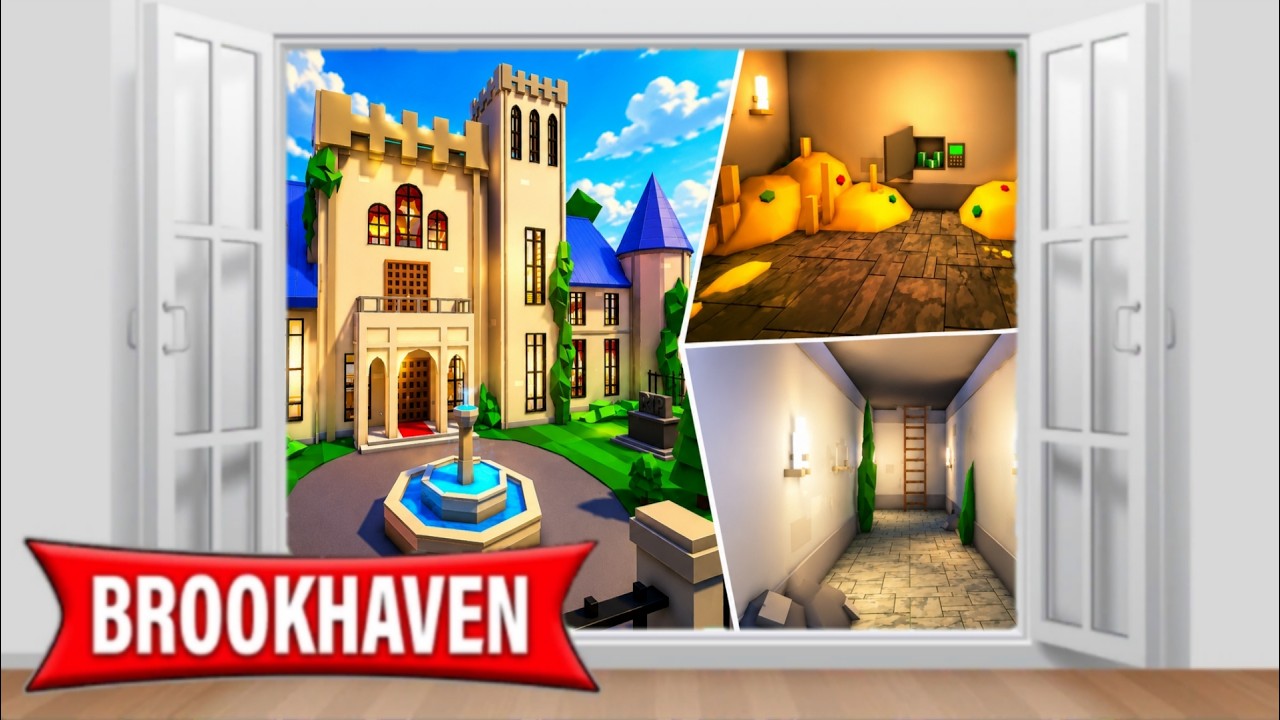 NOVO CASTELO: 🏰 LOCAL DO COFRE E SEGREDOS... BROOKHAVEN
