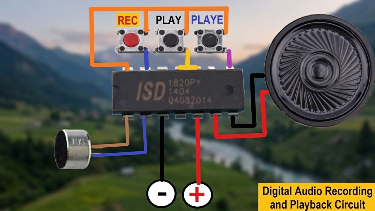 Amazing Single Chip Audio Recording & Playback Circuit