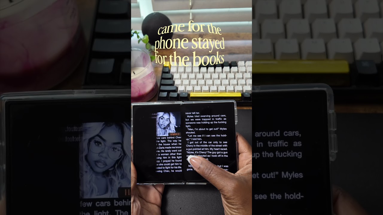 Reading on the z fold 8✨ #samsung #zfold #zfold8 #ereader #books #booktok #booktube #reading
