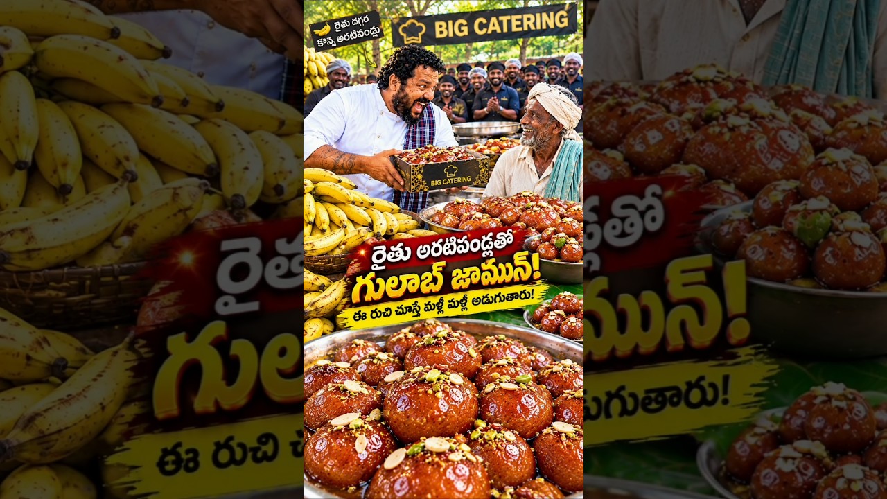 “రైతు దగ్గర కొన్న అరటిపండ్లతో కుక్ అన్న చేసిన గులాబ్ జామున్… మీరు కూడా ట్రై చేసి చూడండి! #cooking