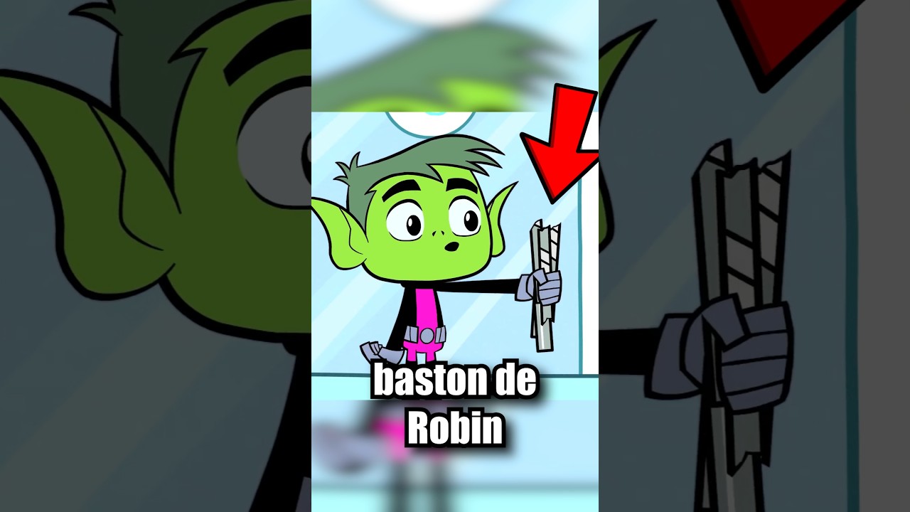 Chico Bestia ROMPIÓ el Bastón de Robin 😨 #teentitansgo #shorts