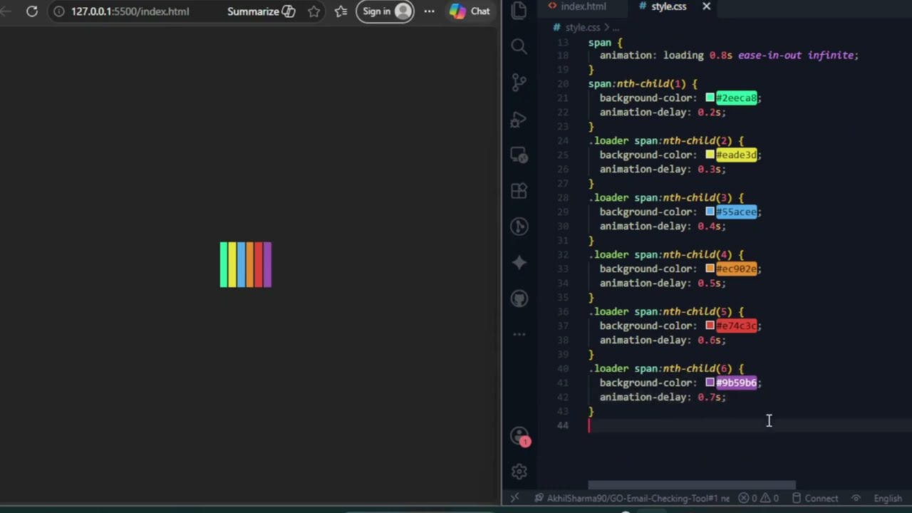 Create advanced loading effect with HTML and CSS || only code