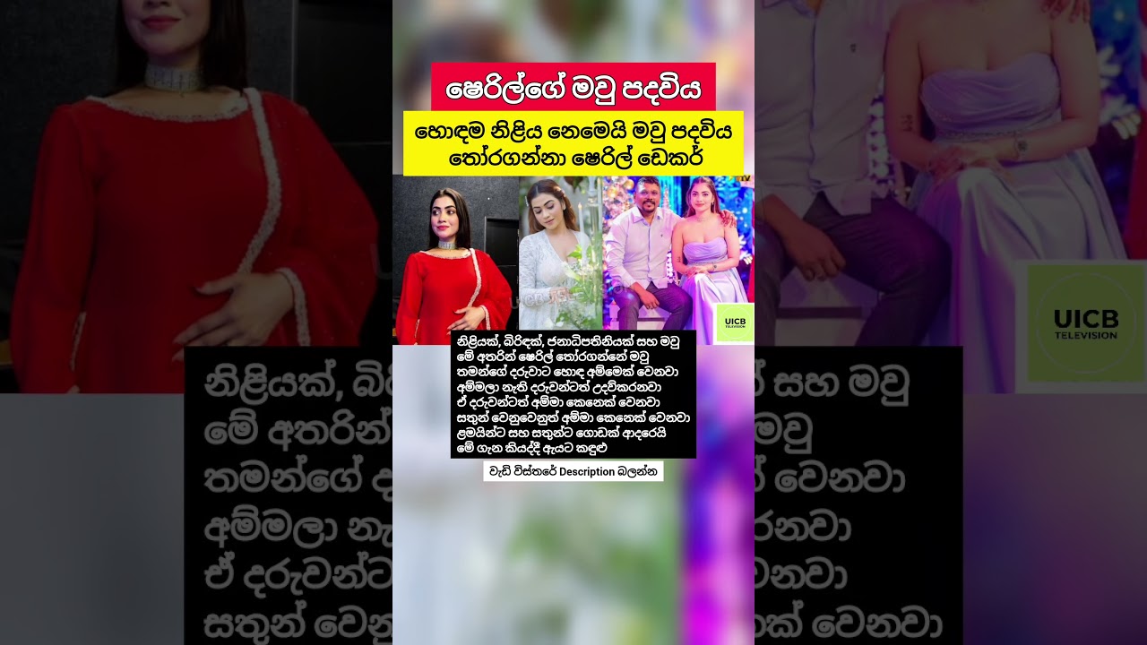 මවු පදවියට මුල් තැන දුන් ෂෙරිල් ඩෙකර් #Shorts #SriLanka #News #Facts