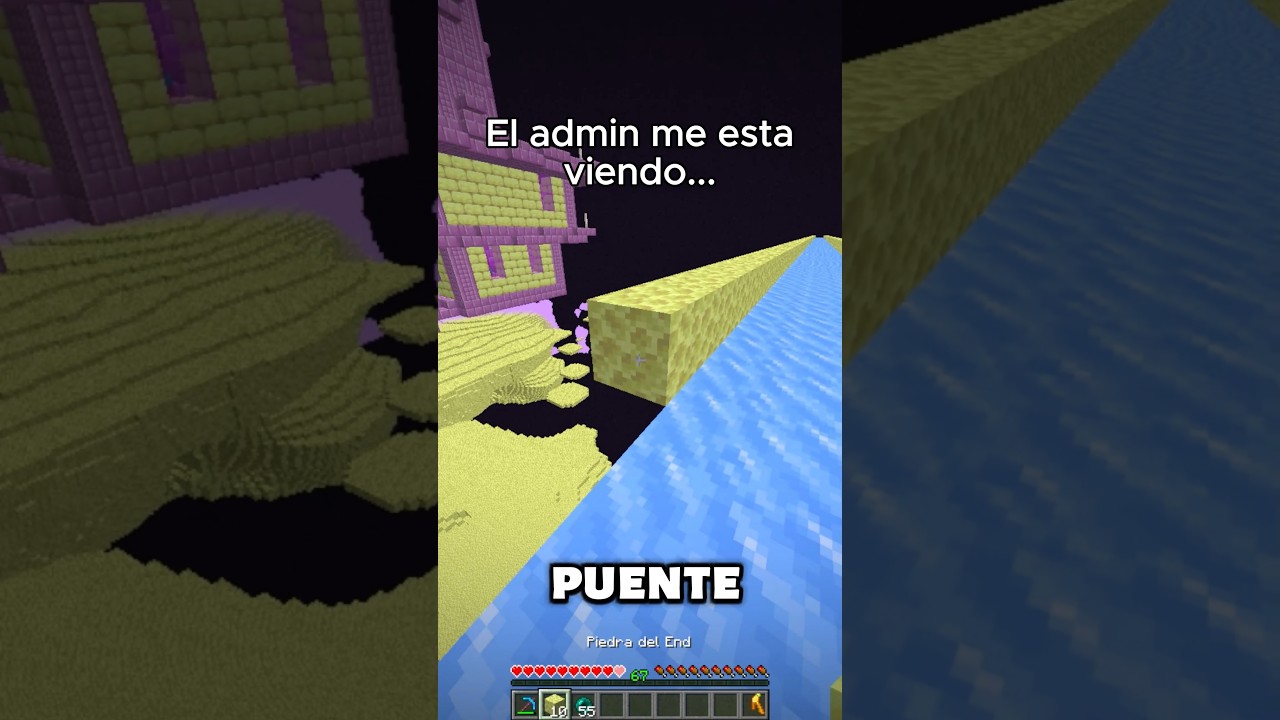 El ADMIN me OBSERVA en Minecraft #soymanuel #minecraft #shorts