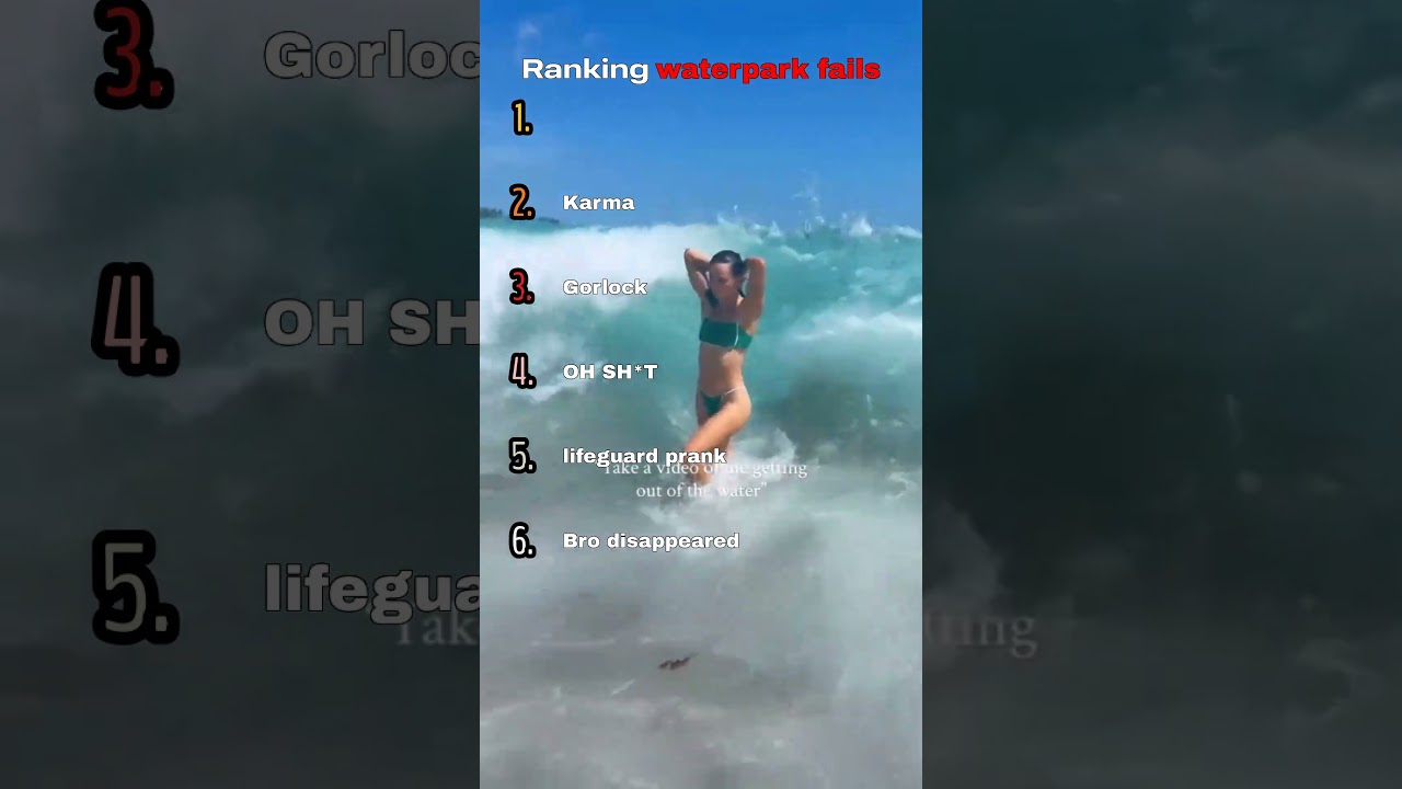 Ranking waterpark fails #fail #waterpark