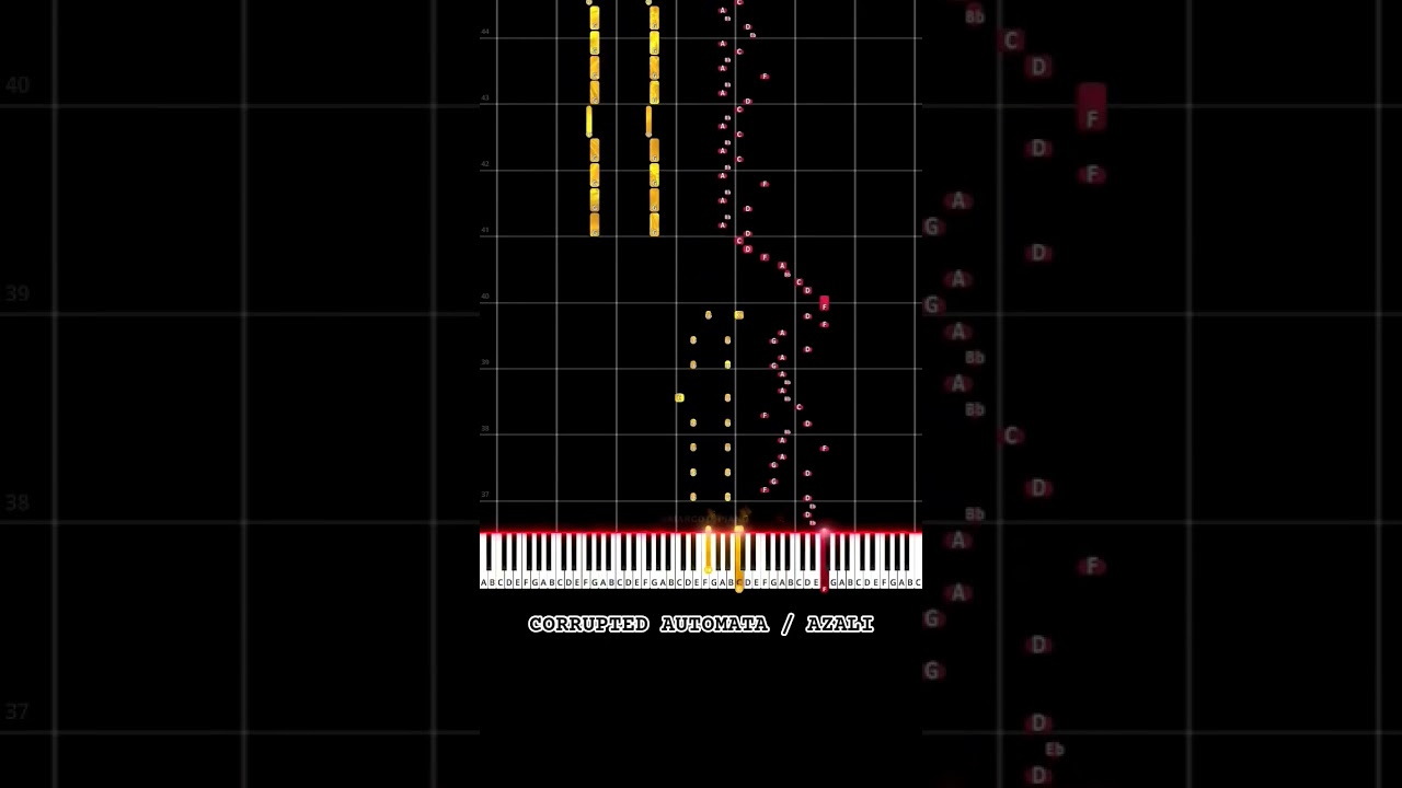 CORRUPTED AUTOMATA / AZALI【Piano Tutorial 】#AZALI