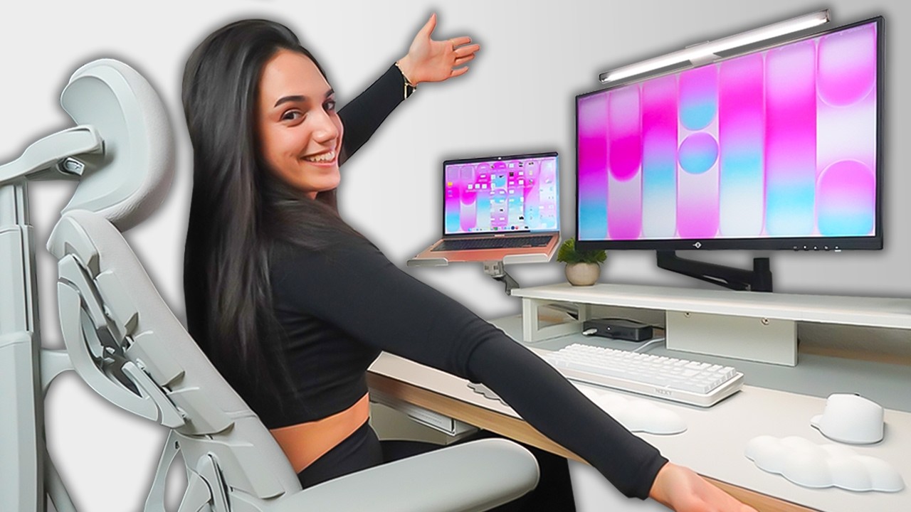 Le monté un Setup Ergonómico REAL a mi novia para TRABAJAR
