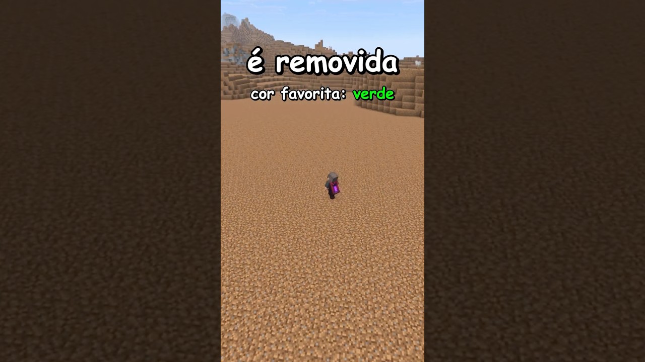 Minecraft mas sua cor favorita é removida