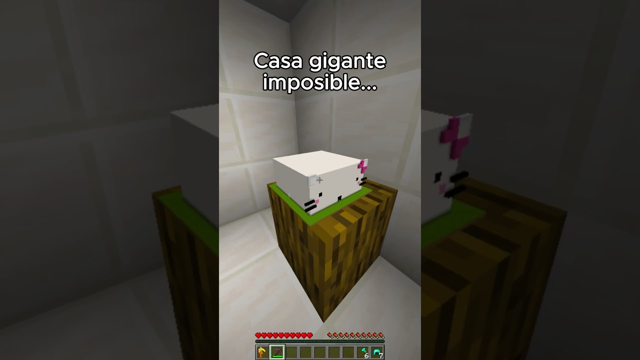 Una CASA GIGANTE IMPOSIBLE en Minecraft  #soymanuel #minecraft #shorts