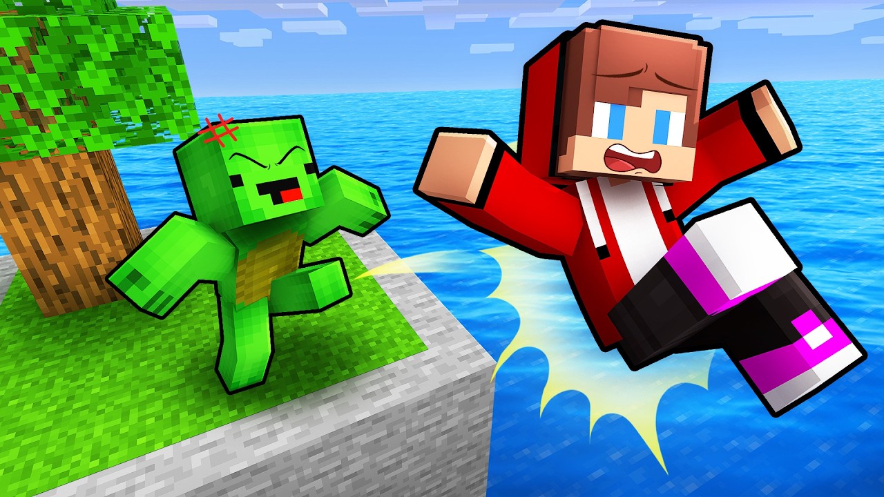 Mikey KICKED JJ OUT of the Chunk - Minecraft Maizen
