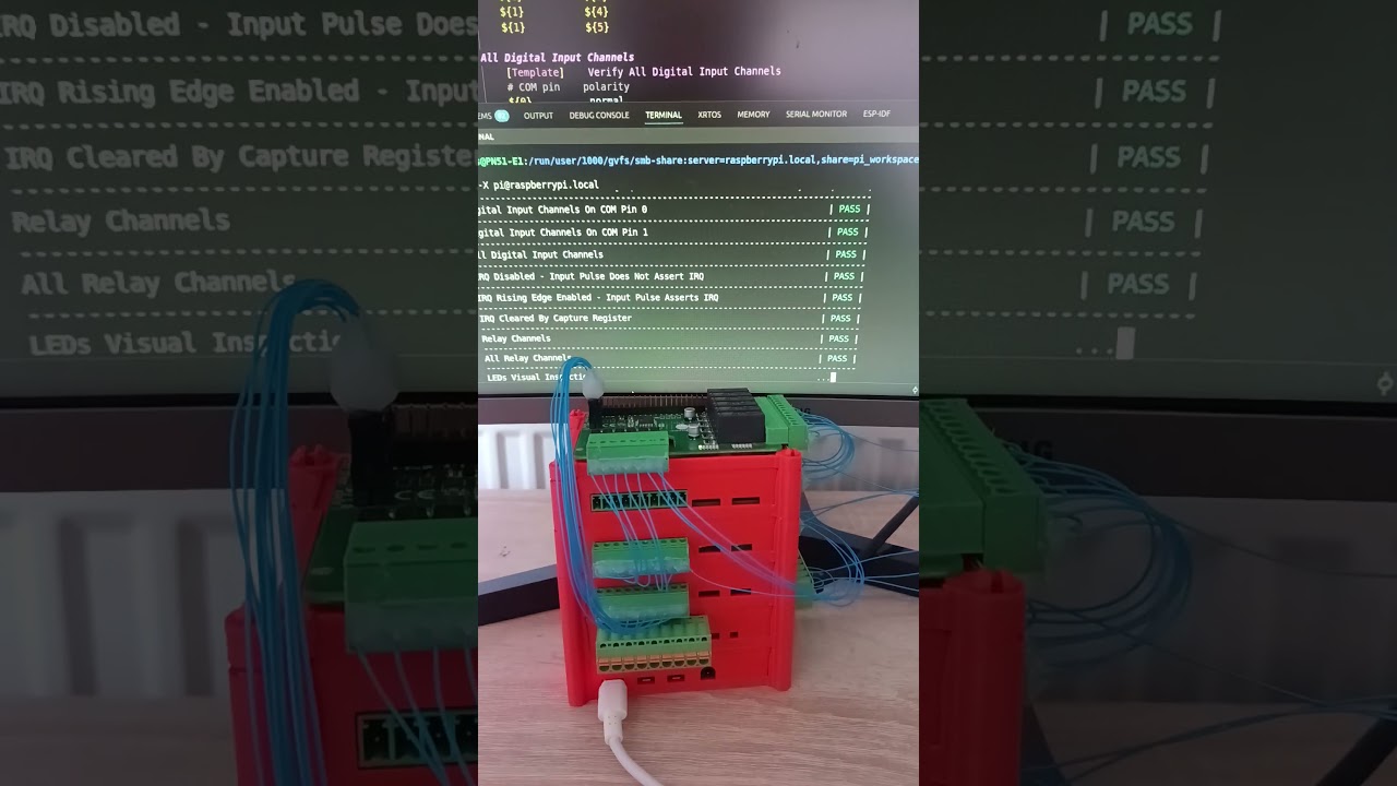 Relay symphony: my Raspberry Pi testing a circuit board! #raspberrypi #automation #iot #relay