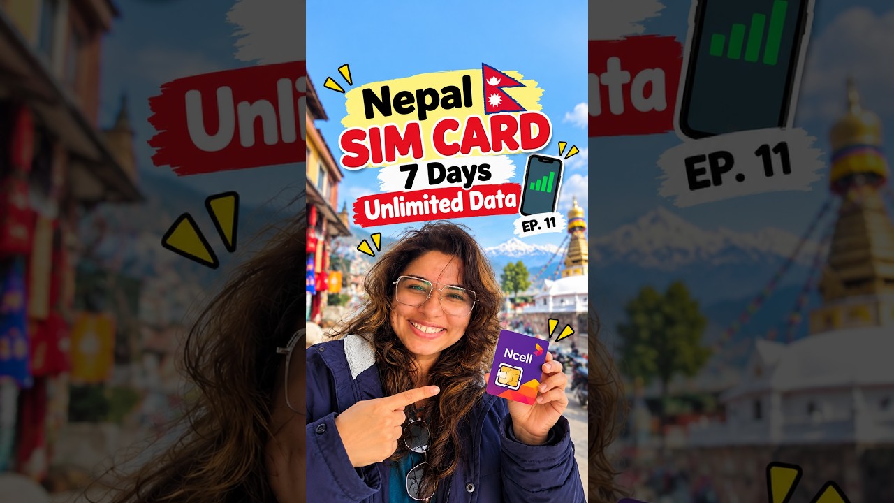 Nepal SIM Card: 7 Days Unlimited Data 🇳🇵📱 | EP. 11