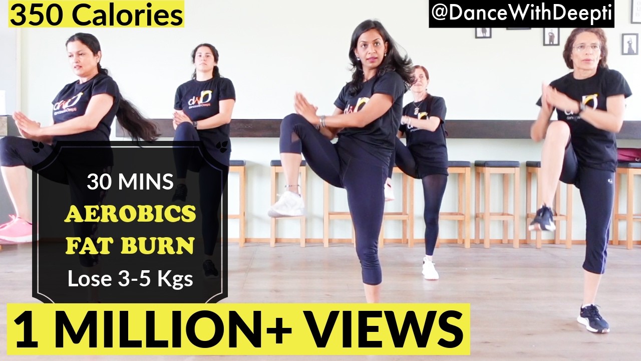 DWD119 - BURN Arm + Leg + Belly Fat - 30mins Aerobics Workout | Hrithik Mix #dancewithdeepti