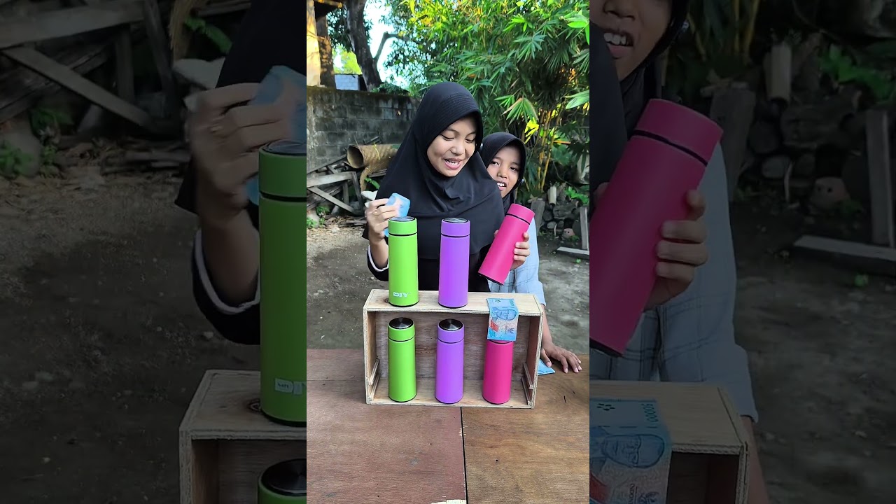 Mencocokkan warna tumbler yang benar dapat duit #shorts