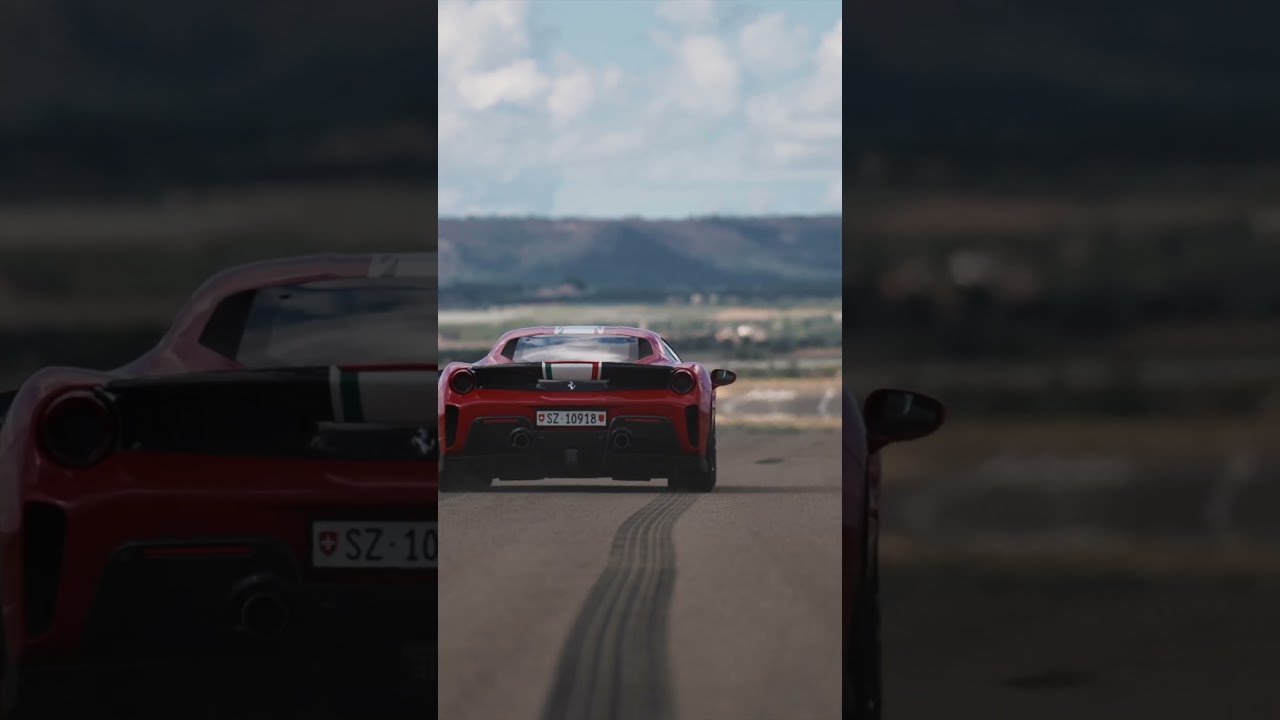 Kimi Raikkonen's Ferrari 488 pista vs Aston Martin Vantage GT12
