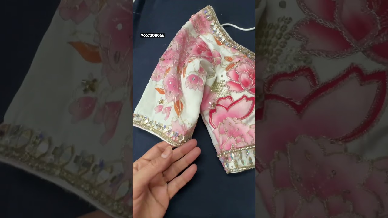 New designer blouse on @shahidhaaga #trending #saree #design #designer