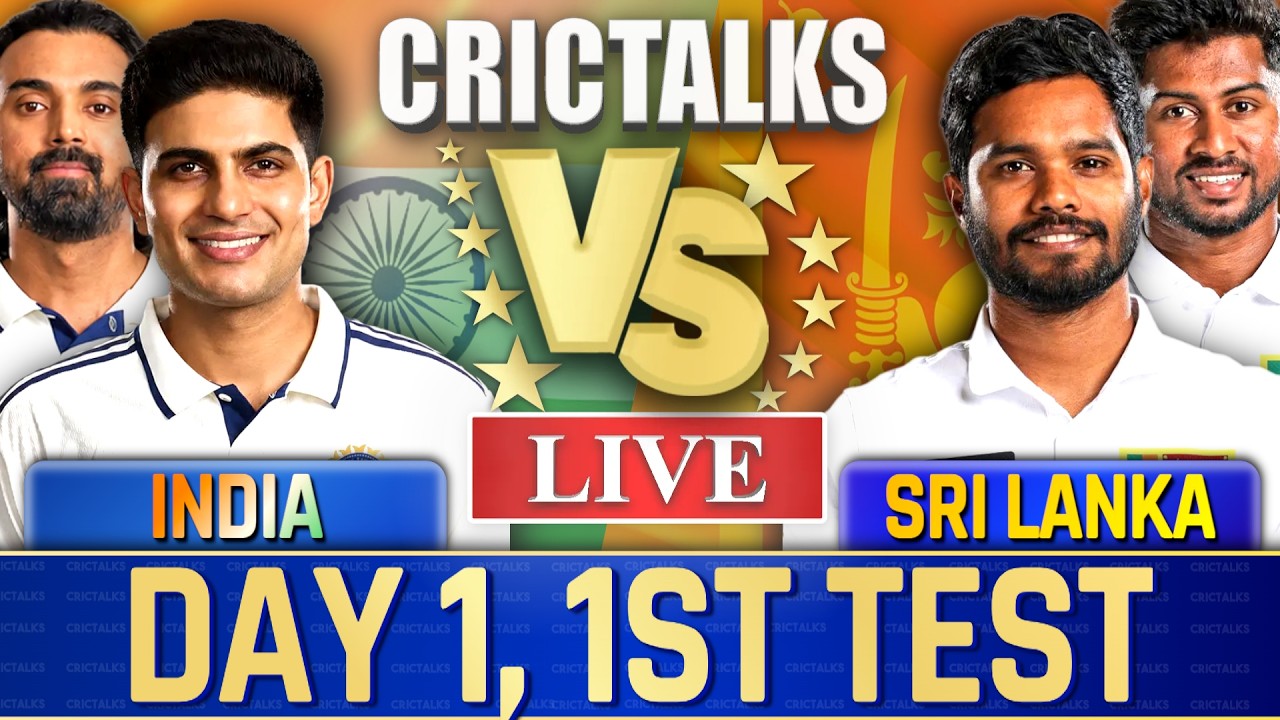 🔴 Live: India vs Sri Lanka, Day 1, 1st Test, Live Cricket Match Commentary, Scores Last 15 Over