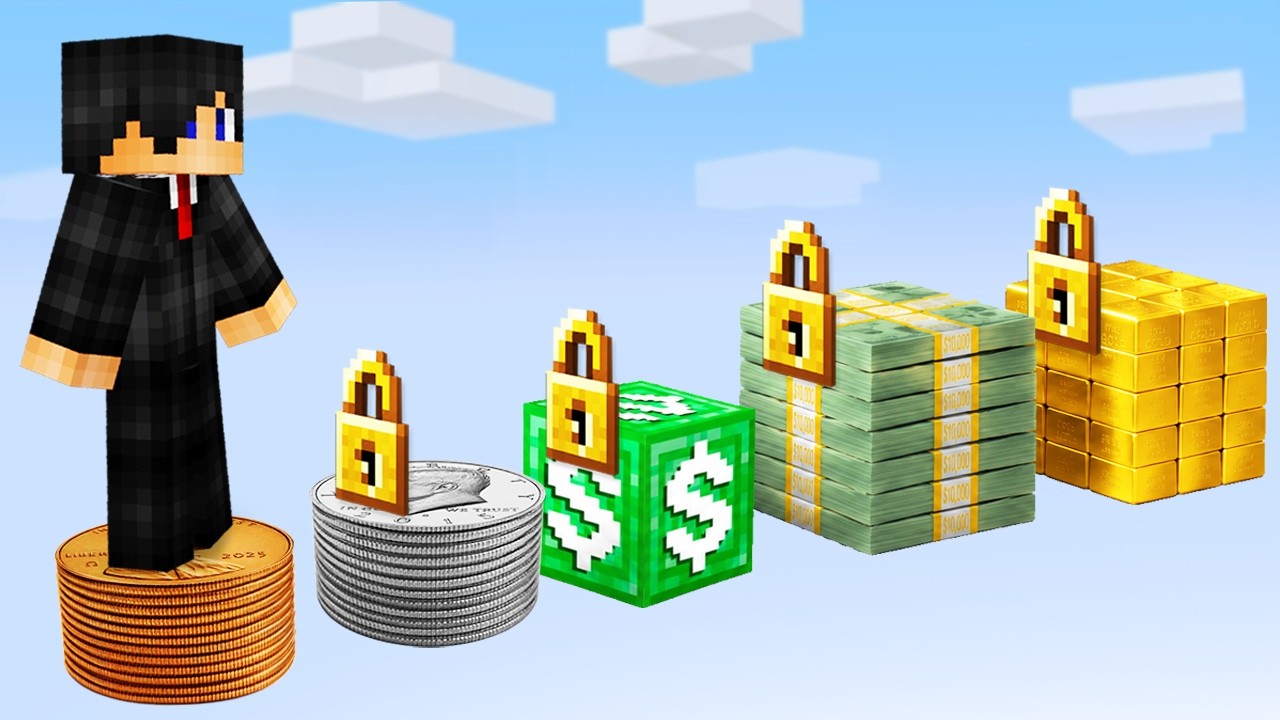 Minecraft, But It’s On 1 Money Block…