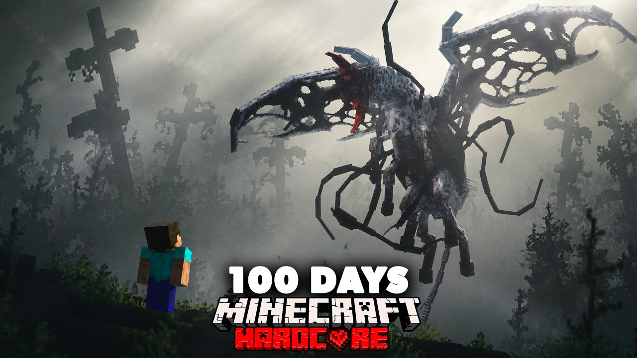 100 Days in an Parasite Colony in Hardcore Minecraft