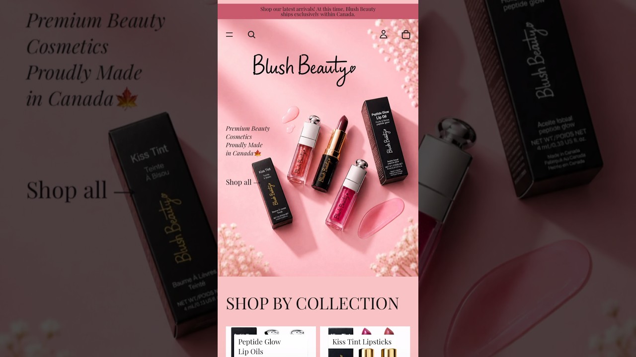 Blush Beauty is officially LIVE and ready to bring Canadian-made beauty straight to your doorstep ✨