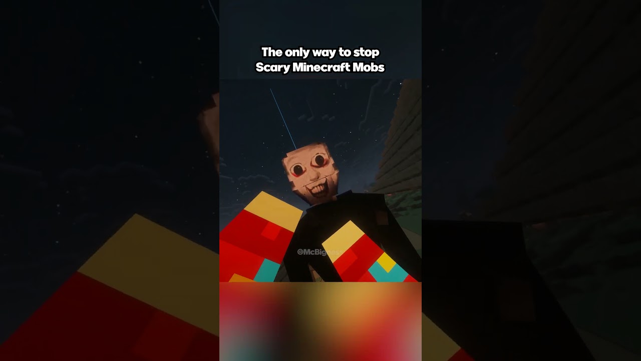 The ONLY WAY to stop Scary Minecraft Mobs... | Minecraft Meme