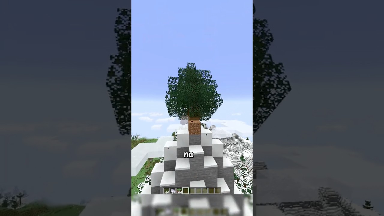 Adicionei fisica realista nas arvores do minecraft