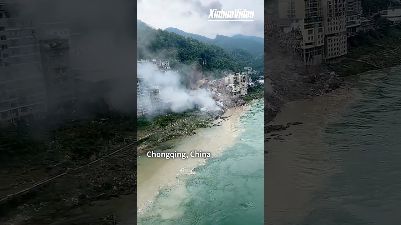 Landslide buries houses, traps people in southwest China's Chongqing