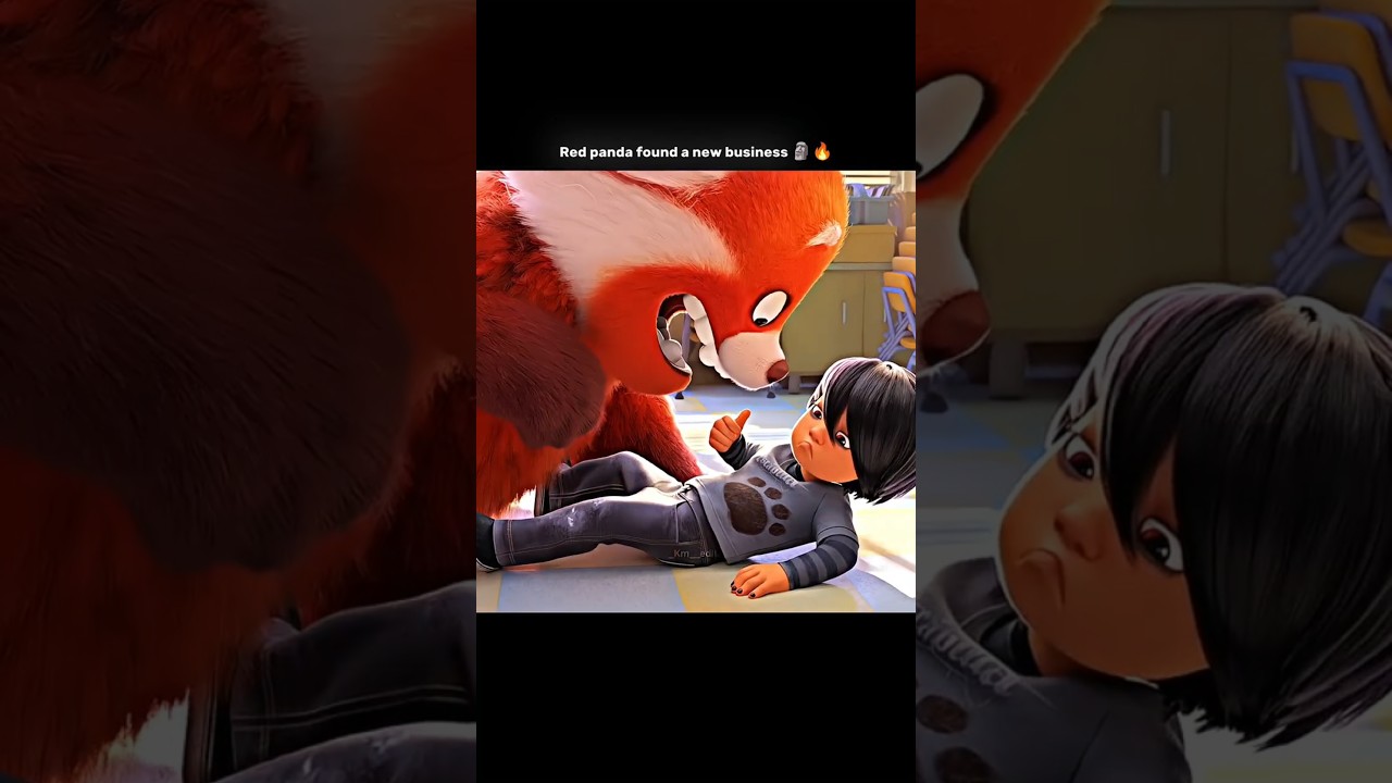 Red panda found a new business 🎯🔥| Turning red edit | #edit #shorts #turningred #animation |