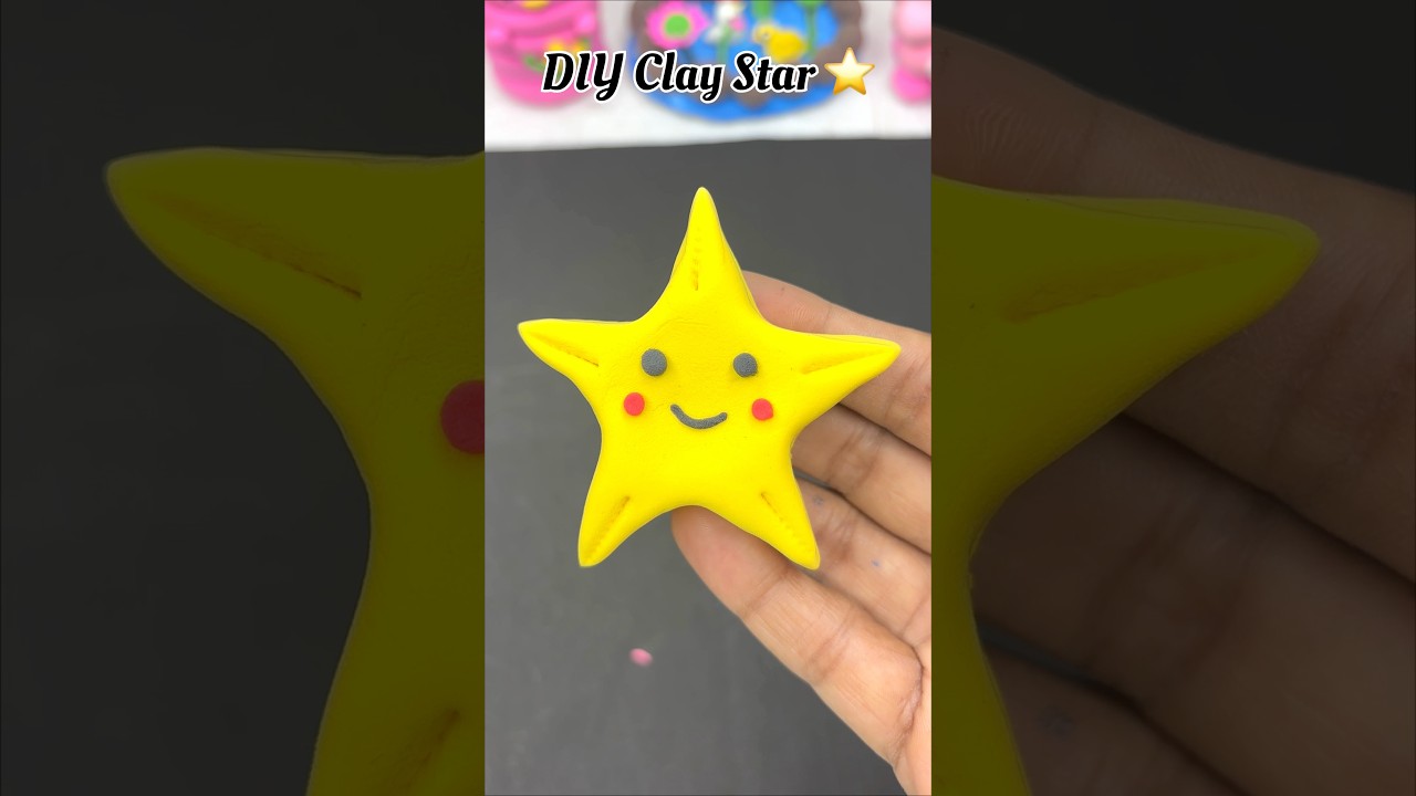 How to make Clay Star ⭐️ For Kids  #diy #kidsvideo #clayart #shortvideo #shorts #viral #craft #kids